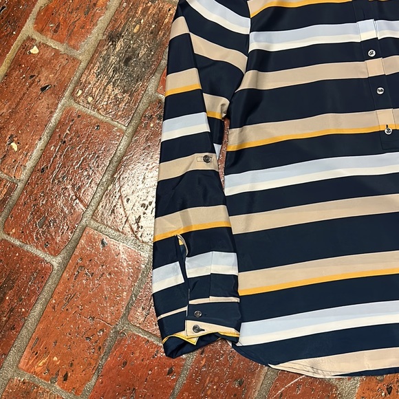 Ann Taylor stripped tunic top szS - Picture 3 of 7